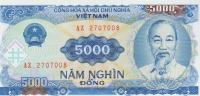 BANKOVEC 5000 ĐONG P108a( VIETNAM) 1991.UNC