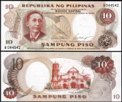 Filipini 10 piso 1969 P144a sig.7