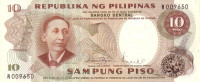 Filipini 10 piso 1969 P144b sig.8