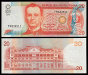 FILIPINI 20 Piso 2008 UNC P182j