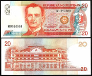 FILIPINI 20 Piso 2009 UNC P182j