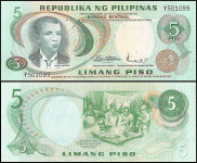 Filipini 5 piso 1970 UNC P148 sig.8