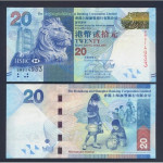 HONG KONG 20 dollars 1.1.2010 UNC P212a