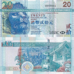 HONG KONG 20 dollars 1.7.2003 UNC P207a