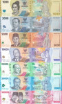 INDONEZIJA Set 1.000 - 100.000 rupiah 2022 UNC