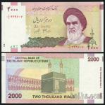 IRAN, 2000 rialov, UNC