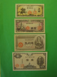 JAPONSKA 1942/48 - SET BANKOVCEV - PRODAM