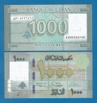 LIBANON 1.000 livres 2016 UNC