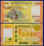 LIBANON 10.000 livres 2014 UNC