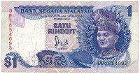 Malezija 1 $, 1 RM - Malezijski Ringit 1987