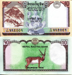 NEPAL 10 rupij 2017 UNC