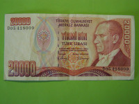 TURČIJA 1970 - 20000 LIR - PRODAM