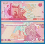 UZBEKISTAN 2.000 sum 2021 UNC