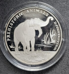 AFGANISTAN - srebrnik 500 afghanis 1993 proof - DEINOTHERIUM