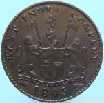 LaZooRo: Britanska Indija Madras 5 Cash 1803 XF