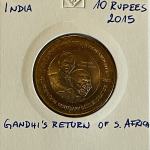 Indija 10 Rupees 2015 Gandhi