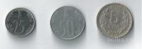 INDIJA - 25, 50 paise in 5 rupees (komplet)