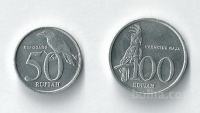 INDONEZIJA - 50 in 100 rupiah (komplet)