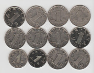 KITAJSKA 1 YUAN-2005,2006,2008,2009,2010,2011,2012,2014,2018,2019,2020