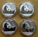 Kitajska panda 2011 srebrnik 4x 1oz