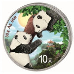 Kitajski Panda 30 g srebrnik 2023 BARVNI/COLOURED (trezor)