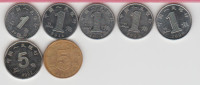 KOVANCI KITAJSKA 1 JIAO-2006,07,12,14,17,19,,5-2015,2022 (KITAJSKA) XF