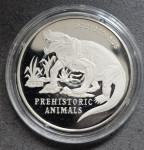 LAOS - srebrnik 50 kip 1993 proof - SAUROCTONUS