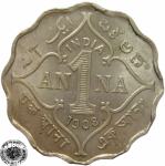LaZooRo: Britanska Indija 1 Anna 1908 XF/UNC