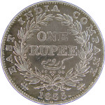 LaZooRo: Britanska Indija 1 Rupee 1835 XF / UNC - srebro