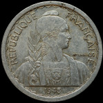 LaZooRo: Francoska Indokina 10 Cents 1945 XF