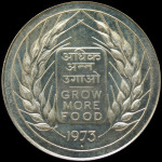 LaZooRo: Indija 20 Rupees 1973 UNC - Srebro