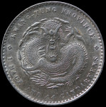 LaZooRo: Kitajska KWANGTUNG 20 Cents 1909/11 UNC - srebro