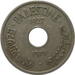LaZooRo: Palestina 10 Mils 1927 XF