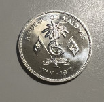 MALDIVI  velik srebrnik za 20 rufiyaa iz leta 1977 FAO izdaja