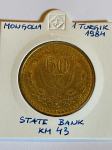 Mongolija 1 Tugrik 1984
