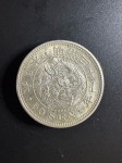 Japonski srebrnik 50 Sen – Meiji era (1873–1905) – original