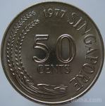 LaZooRo: Singapur 50 Cents 1977 UNC