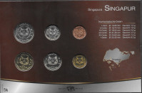 SINGAPUR , set kovancev UNC