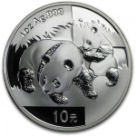 Srebrnik Kitajska Panda 2008 1 oz (trezor)