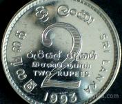 LaZooRo: Šrilanka 2 Rupees 1993 UNC