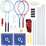Komplet z mrežo in loparji za badminton, odbojko in tenis