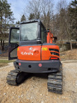 Kubota KX 5.6t mini midi bager 35kW, 2015, KLIMA, servisiran