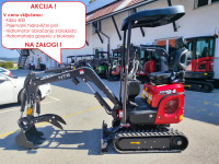 Mini Bager NTS 1.3-PRO, KUBOTA, Lomljiva roka, Nastavljivo podvozje