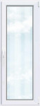 Balkonska vrata 2-slojno steklo Uw 1,5 bela Š: 80 cm x V: 210 cm desno