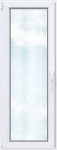 Balkonska vrata 2-slojno steklo Uw 1,5 bela Š: 80 cm x V: 210 cm levo