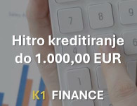 Hitri kredit-posojilo do 1.000,00 EUR