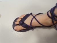 minimalistični usnjeni sandali št 39