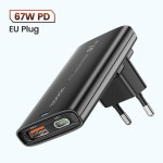 Kompaktni polnilnik GaN USB-C za prenosnike in telefone (67 W)