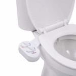 vidaXL Bide nastavek za WC desko za vročo in mrzlo vodo z enojno šobo