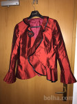 Blazer - prava naravna svila - rdeče barve - št. 43-44